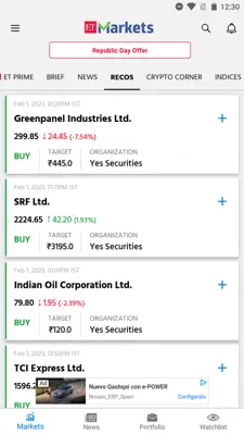 ET Markets android App screenshot 8